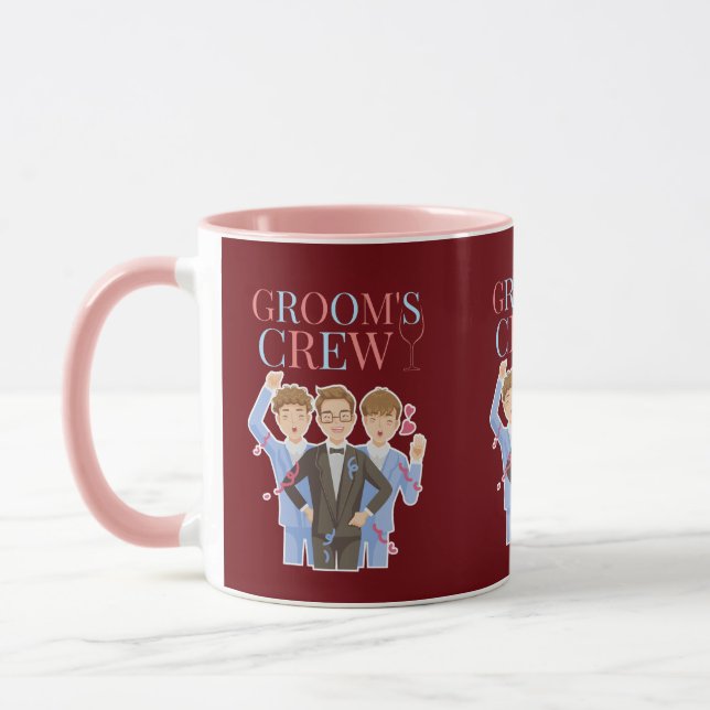 Caneca Equipe do Noivo Despedida de Solteiro  (Esquerda)