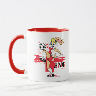 Caneca Equipe Inglaterra Futebol Gráfico da Lola Bunny