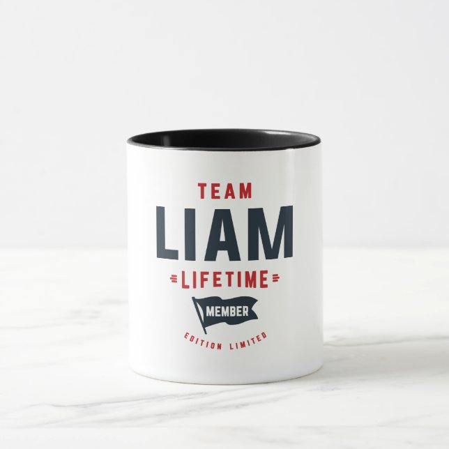 Caneca Equipe Liam Lifetime Membro Engraçado Liam (Centro)