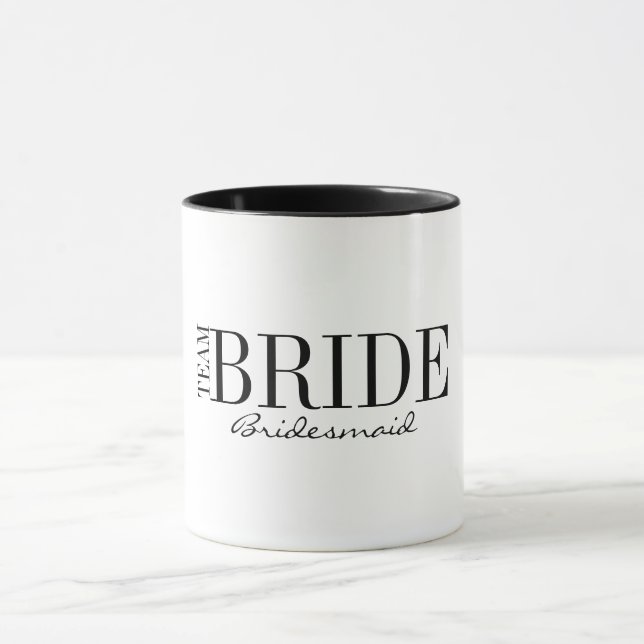 Caneca Equipe Noiva Bridesmaid Bridal Party Coffee Mug (Centro)