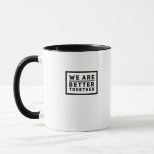Caneca Equipe Somos Melhores Juntos Gráfico Motivacional