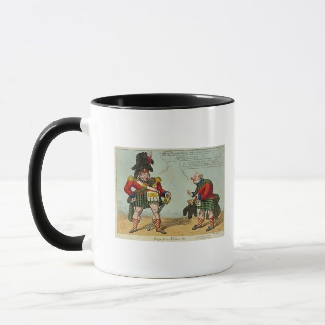 Caneca Equipt para uma visita do norte, 1822 (Esquerda)