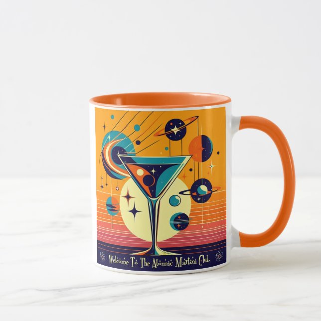 Caneca Era Espacial Bem-vindo ao Clube do Martini Atômico (Direita)