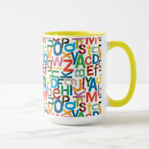 Caneca Eric Carle   Alphabet Pattern Letters