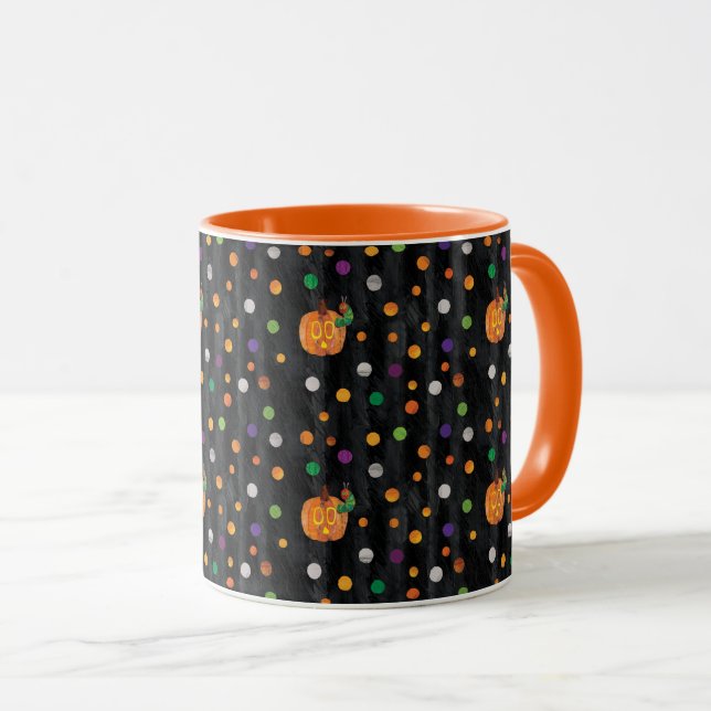 Caneca Eric Carle | Padrão de Bolinhas de Halloween (Frente Esquerda)