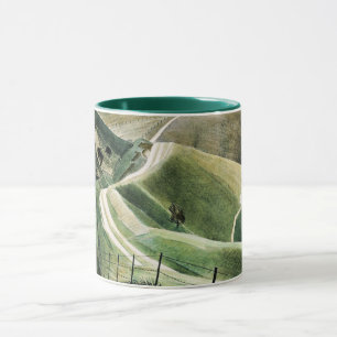 Caneca Eric Ravilious - Chalk Paths, famosa trabalho de a