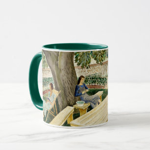 Caneca Eric Ravilious - Duas Mulheres num Jardim,
