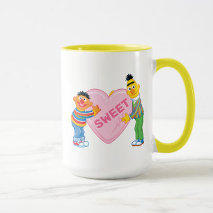 Caneca Ernie & Bert Big Namorados Heart