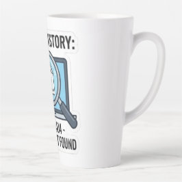 Caneca Erro 404 - Xícara de Café Divertida de TI
