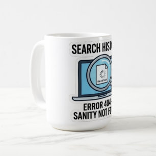 Caneca Erro 404 - Xícara de Café Divertida de TI