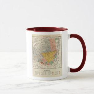 Caneca Esboço da avaliação de Adirondack - mapa de
