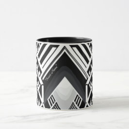 Caneca Escada Monocromática: Obelisco de Contrastes