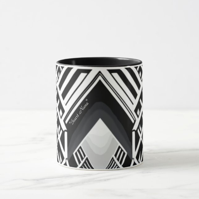 Caneca Escada Monocromática: Obelisco de Contrastes (Centro)