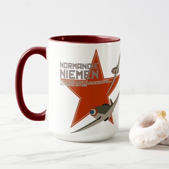 Caneca Escadron de Chasse 2/30 Normandie-Niemen (Com Donut)