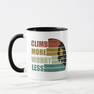 Caneca Escalada de rochas motivacionais dizendo