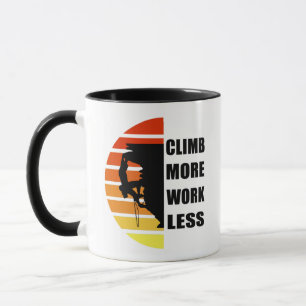Caneca Escalada de rochas motivacionais dizendo