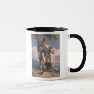 Caneca Escalada dos meninos de Francisco Jose de Goya y