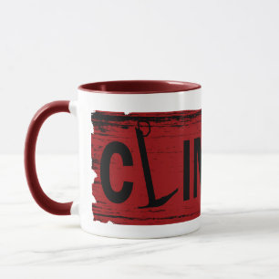 Caneca escalador rochoso