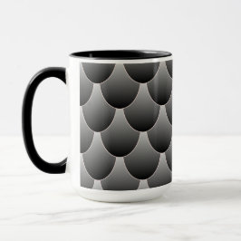 Caneca Escalas de Cinza e preto