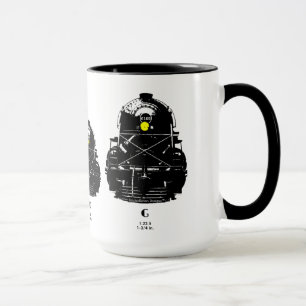 Caneca Escalas modelo do trem - que é sua escala?