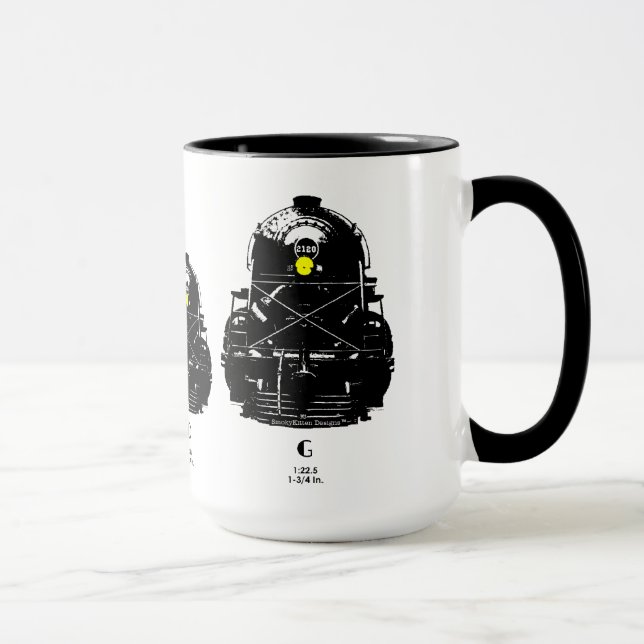 Caneca Escalas modelo do trem - que é sua escala? (Direita)