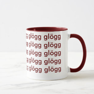 Caneca Escandinavo engraçado de Glogg Glogg Glogg