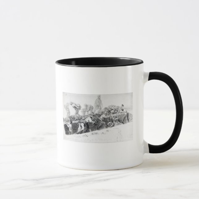 Caneca Escavando um furo para as fundações (Direita)
