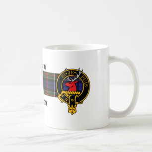 Caneca escocesa da crista e do Tartan de Ingram