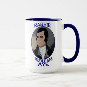 Caneca escocesa da independência de Robert Burns
