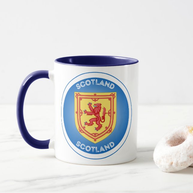 Caneca Escócia - Casaco do Círculo de Armas (Com Donut)