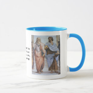 Caneca Escola de Atenas (detalhe - Plato & Aristotle)