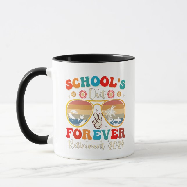 Caneca Escolas Fim para Sempre Professor Aposentado Últim (Esquerda)