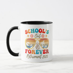 Caneca Escolas Fim para Sempre Professor Aposentado Últim
