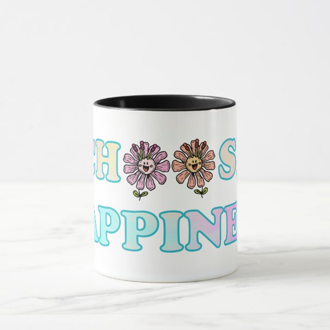 Caneca Escolher felicidade (Centro)