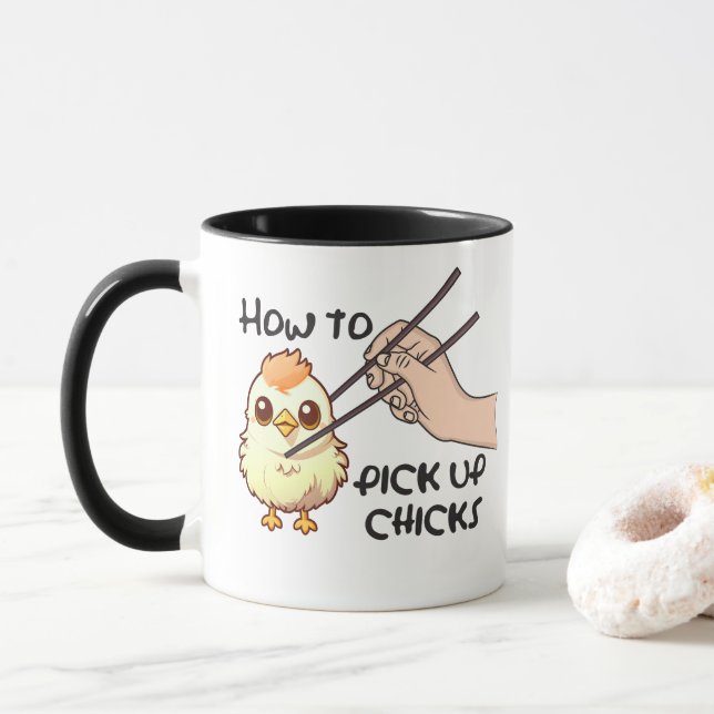 Caneca Escolher pintinhos (Com Donut)