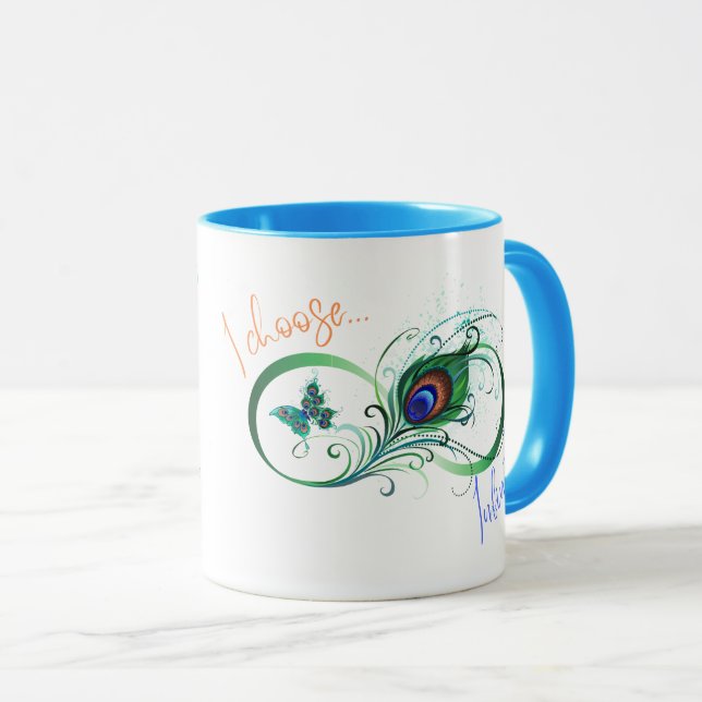 Caneca Escolho Série - Mug de Café Infinito (Frente Esquerda)