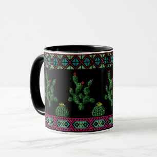 Caneca Escoteiro tribal bordado cruzado méxico