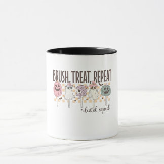 Caneca Escova Trate Repita Equipe Odontológica Engraçado
