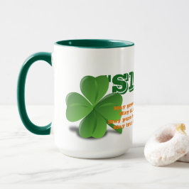 Caneca Escravo irlandês com Rua Poem.