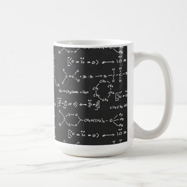 Caneca Escrita da fórmula química (Direita)