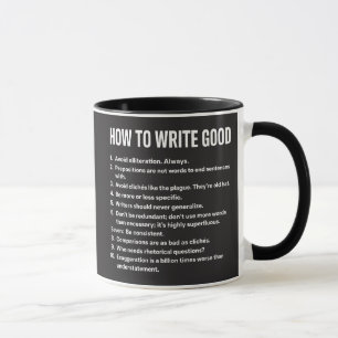 Caneca Escritores Engraçados Regras Ditos Humorísticos
