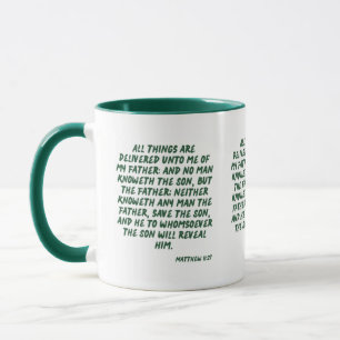 Caneca Escritura de Bíblia de Matthew 11:27 KJV, Mug de D