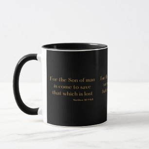 Caneca Escritura de Bíblia de Matthew 18:11 KJV - Mug de 