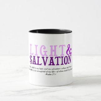 Caneca Escritura de Luz Cristã e Salva Versa