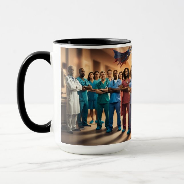 Caneca Escrupula para super-heróis (Esquerda)