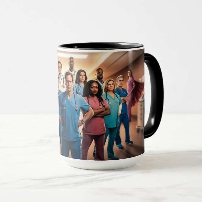 Caneca Escrupula para super-heróis (Frente Esquerda)