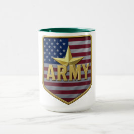 Caneca Escudo da Bandeira do Exército