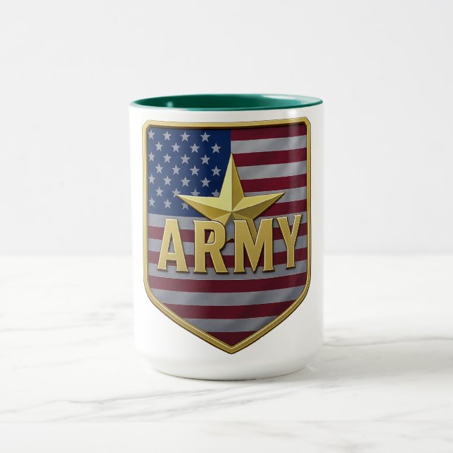 Caneca Escudo da Bandeira do Exército (Centro)