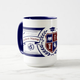 Caneca Escudo de Brasão Acadêmico Personalizado Preppy Iv