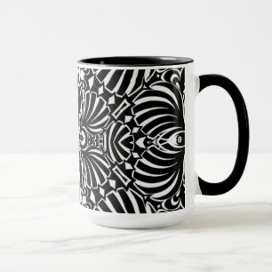 Caneca Escudos abstratos do mar